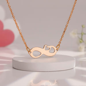 Rose Gold plated Infinity Pendant 