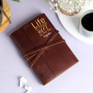 You Are Tough Personalized Leather Diary