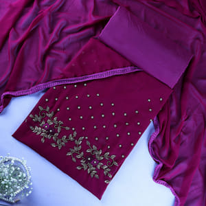 Zardosi Embroidery Georgette Dress 