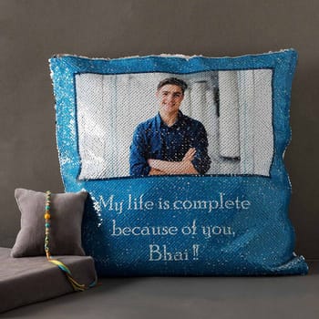 reversible sequin pillow custom