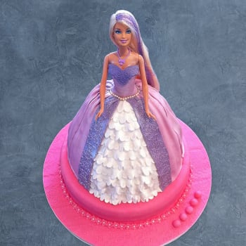 Order Purple Princess Barbie Cake 2 5 Kg Online At Best Price Free Delivery Igp Cakes