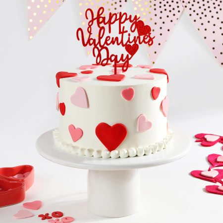 40+ Cute Valentine's Cake Ideas : Heart to Heart cake