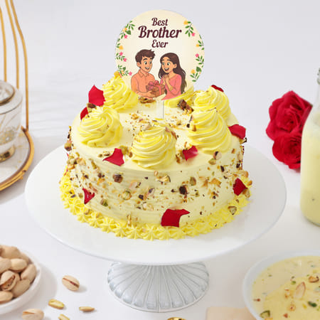 Best Brother Ever Rasmalai Cake-picture-28