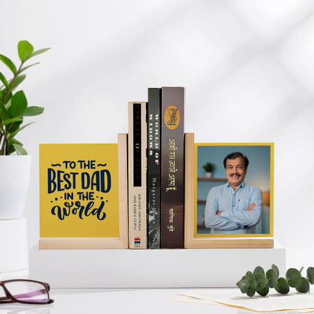 Best Dad Personalized Wooden Bookends-picture-31