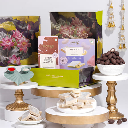 Bhai Dooj Tilak Thali With Kaju Katli And Chocolates-image-13