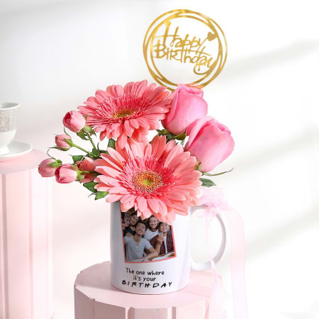 p birthday blooms personalized mug arrangement 265170 m