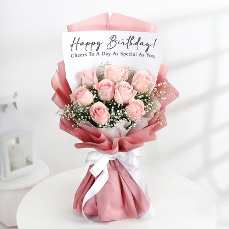 Personalized Birthday Deluxe Coral Hamper: Gift/Send Home and Living Gifts  Online JVS1223247 |IGP.com
