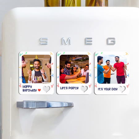 Birthday Fun Personalized Fridge Magnet - Set Of 3-picture-36