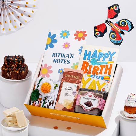 Blooming Indulgence Personalized Birthday Hamper For Her-picture-24