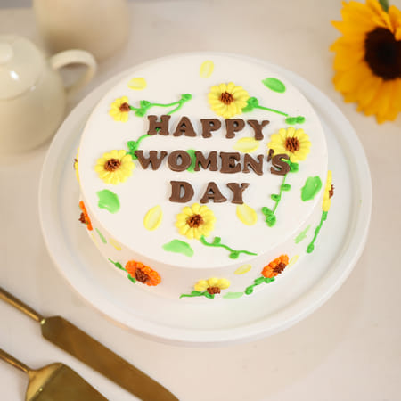 Blooming Sunshine Women's Day Cake (500 gm)
