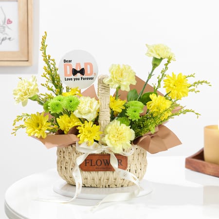 Blooming Tribute Father's Day Basket Arrangement-image-9