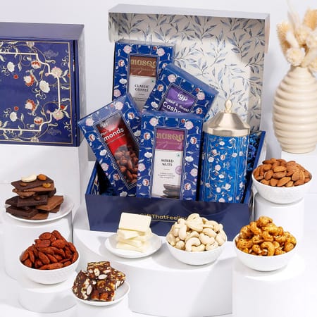 Blue Floral Flavoursome Delights Hamper-picture-34
