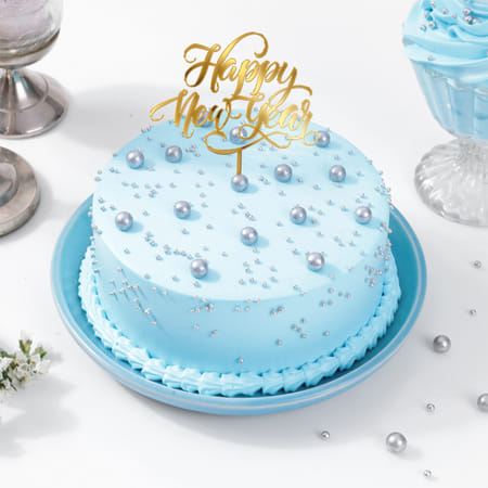 Blue Pearls New Year Cake-picture-17