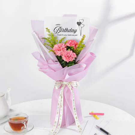 Blushing Carnations Bouquet-picture-22