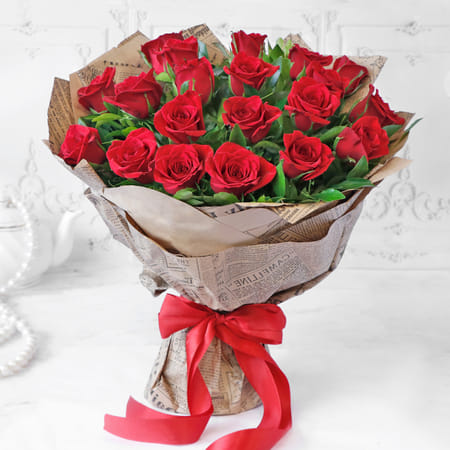 Bouquet of Red Roses (20 stems)-picture-27