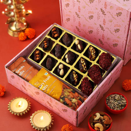 Pastel Pink Gift Box Diwali Hamper By Klotthe® – KLOTTHE®