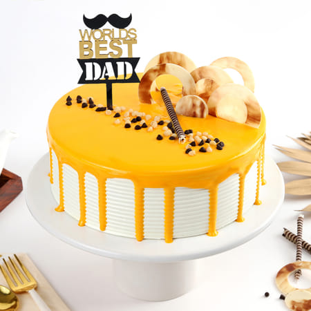 Butterscotch Delight Father's Day Cake (Half Kg)-image-44