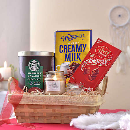 Candle And Choc Indulgence Hamper
