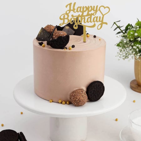 1 kg Designer Chocolate Cake - DP Saini Florist