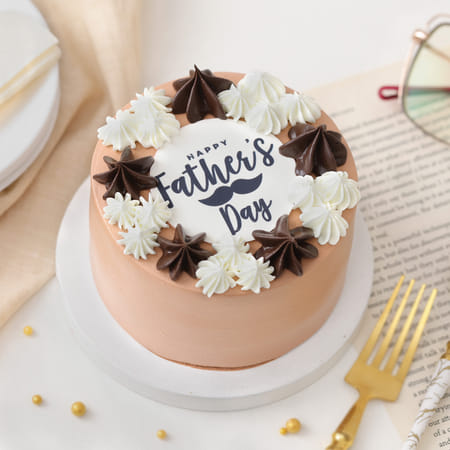 Chocolate Ecstasy Father's Day Cake (300 Gm)-image-14