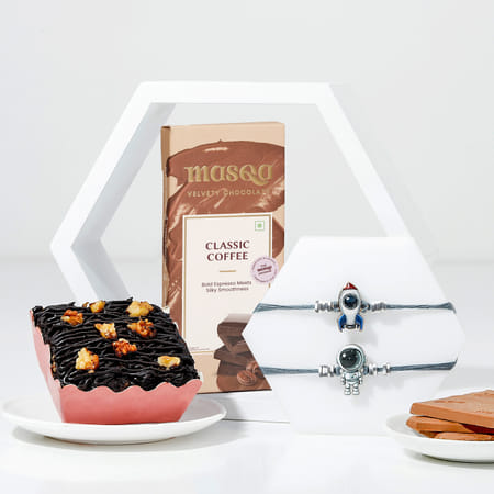 Chocolate Treats And Astro Rakhi Combo - Set Of 2-picture-28