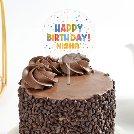 Chocolatey Bliss Personalized Birthday Cake (300 g)-picture-40