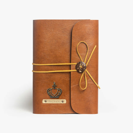 Classic Tan Personalized Thread Diary-picture-20