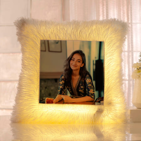 Cozy Companion - Personalized LED Fur Cushion-image-27