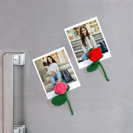 Crochet Rose Personalized Photo Magnets Combo-picture-16