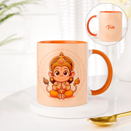 Cute Bal Hanuman Personalized Mug-picture-47