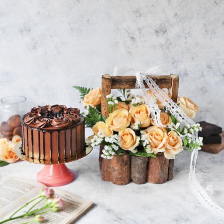 Blooming Birthday Cake in Fairfax, VA | Mystical Rose Flowers