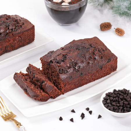 Decadent Choco Chip Loaf Cake (250 Gm)-image-39