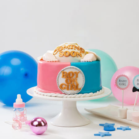 Delectable and Vibrant Cake for Baby Shower (2 Kg)