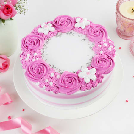 Floral Birthday Cake 1Kg – SUN ONLINE