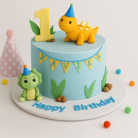 Dino-Themed Birthday Cake 1kg