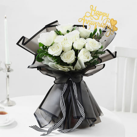 Elegant Blooms Anniversary Bouquet-picture-29