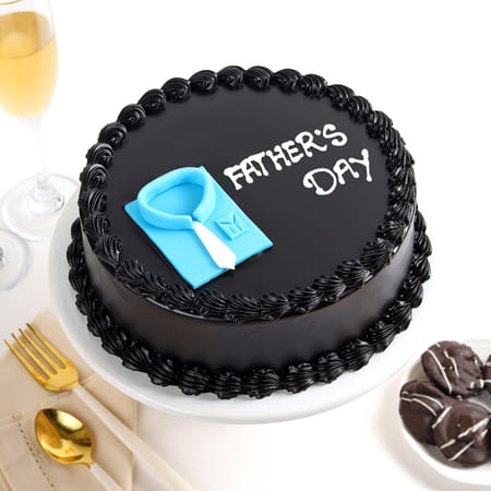Father's Day Chocolate Truffle Cake-image-37