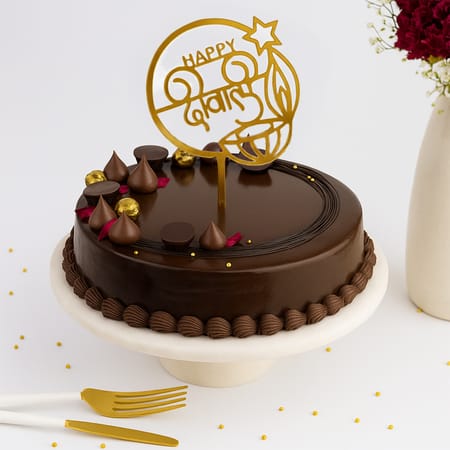 Festive Sweetness Diwali Chocolate Cake-image-7