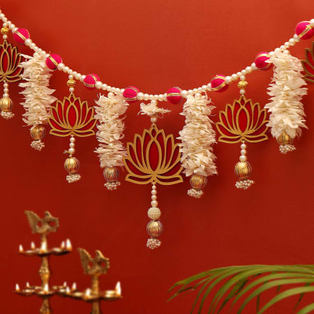 TIED RIBBONS Bandhanwar for Home, Entrance Door, Mandir, Puja Room, and  Diwali Decoration Item for Home Hanging Toran Price in India - Buy TIED  RIBBONS Bandhanwar for Home, Entrance Door, Mandir, Puja