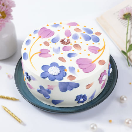 Floral Bliss Cake (1 kg )-picture-33