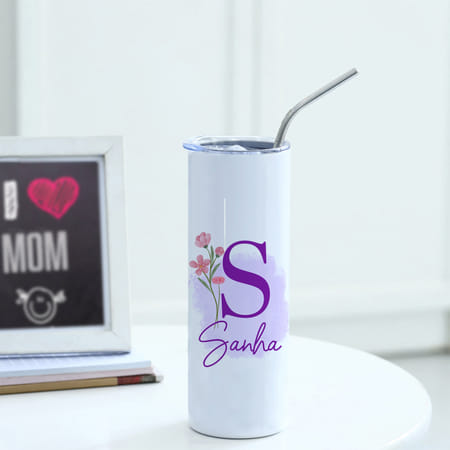 Floral Charm Personalized Tumbler-picture-34