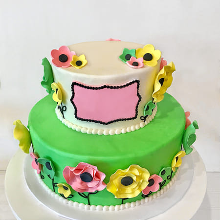 Floral Garden Fondant Cake (6 Kg)-picture-14