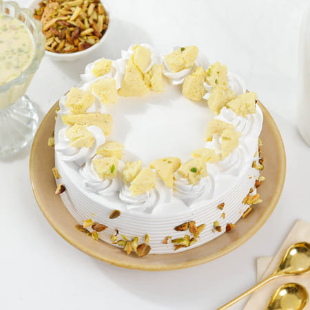 Floral Rasmalai Cream Cake-picture-10