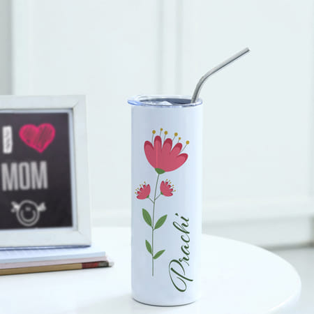 Floral Sips Personalized Tumbler-image-36