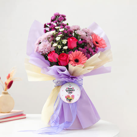 Floral Symphony Women's Day Bouquet-image-7