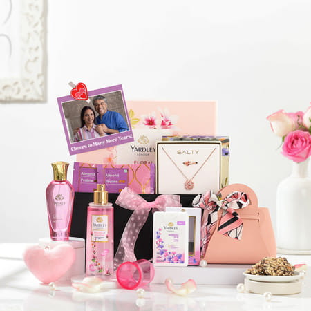 Forever Love Personalized Anniversary Gift Hamper-image-11