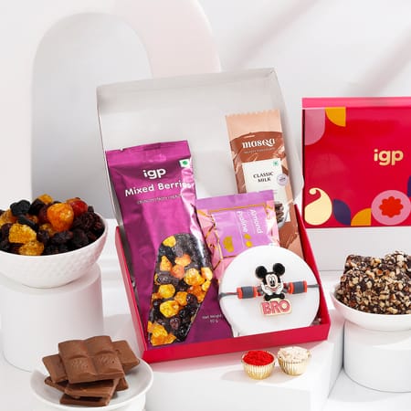 Fun Kids Rakhi And Chocolates Hamper-picture-31