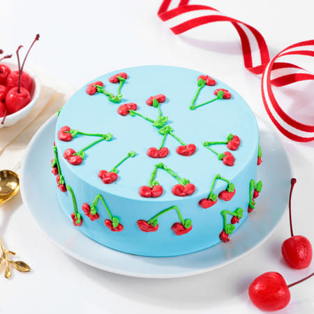 Garden Of Cherries Cake (1 KG)-picture-40