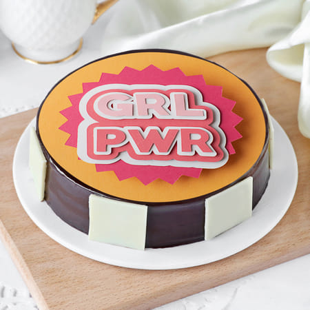 Girl Power Photo Cake (Half Kg)-image-1