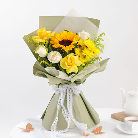 Golden Blooms Mother's Day Bouquet